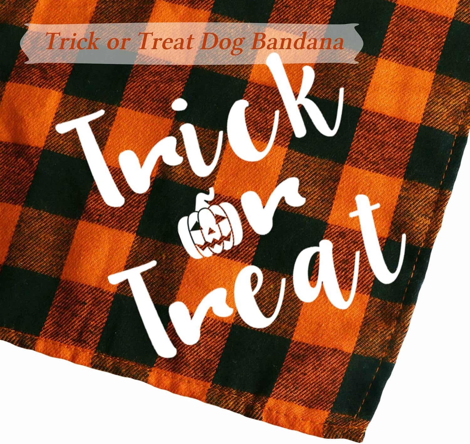 Holiday Plaid Dog Bandanas, 6 Pack Halloween Thanksgiving Christmas Dog Puppy Costume Decorations