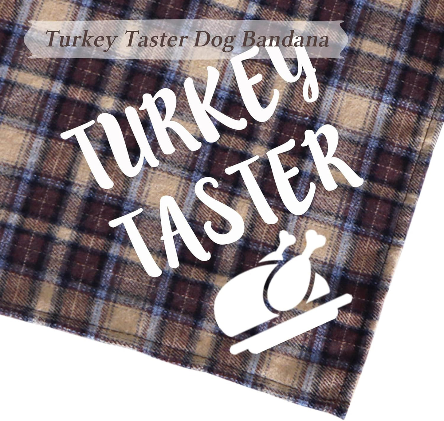 Holiday Plaid Dog Bandanas, 6 Pack Halloween Thanksgiving Christmas Dog Puppy Costume Decorations