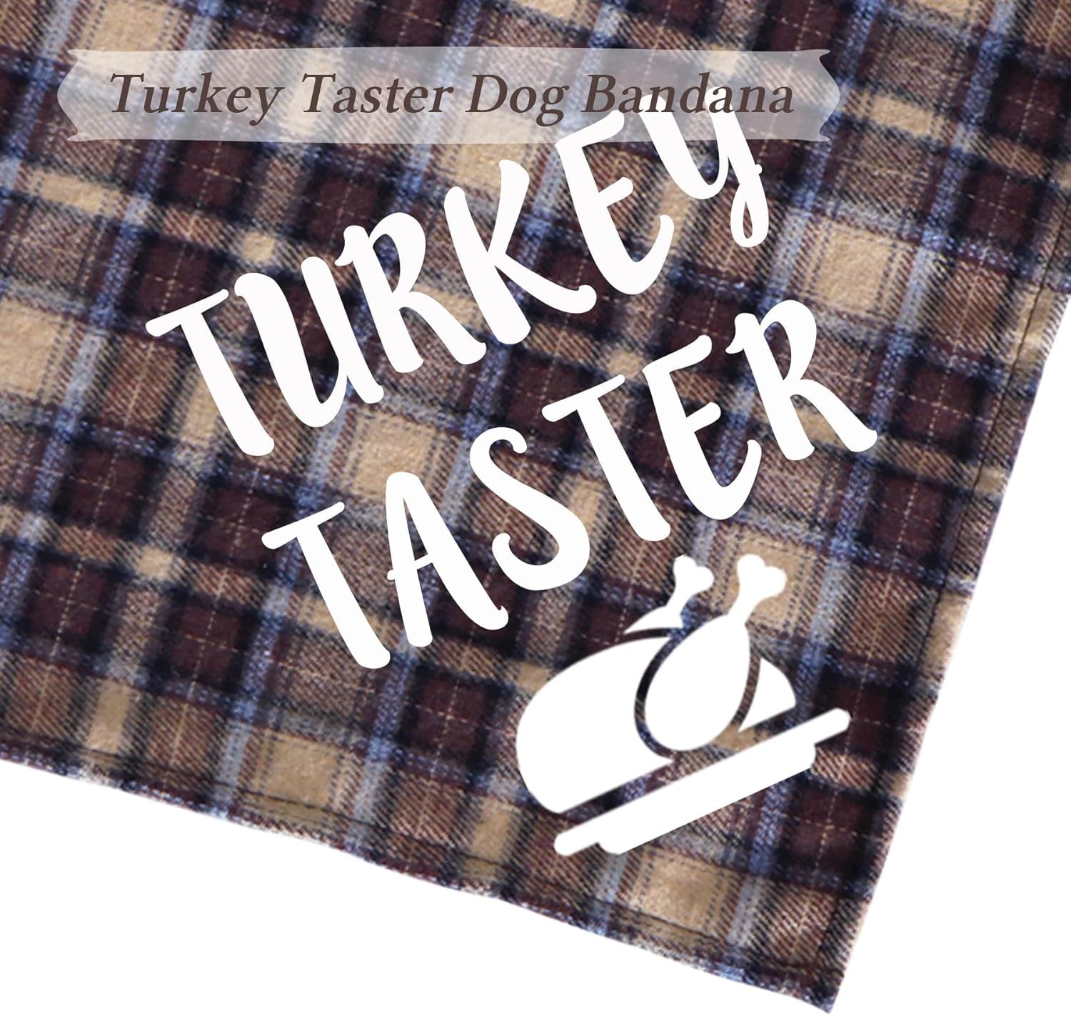 Holiday Plaid Dog Bandanas, 6 Pack Halloween Thanksgiving Christmas Dog Puppy Costume Decorations