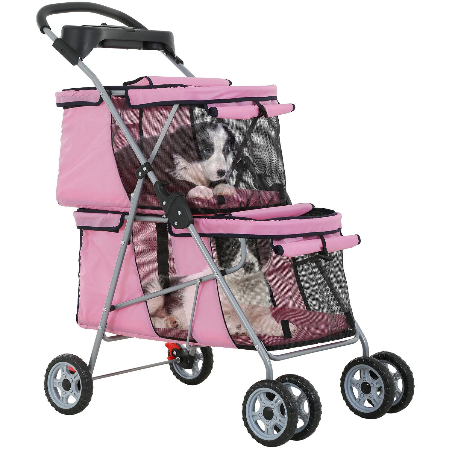 Dog Stroller Cat Stroller Pet Carriers Bag Jogger Stroller for Small Medium Dogs