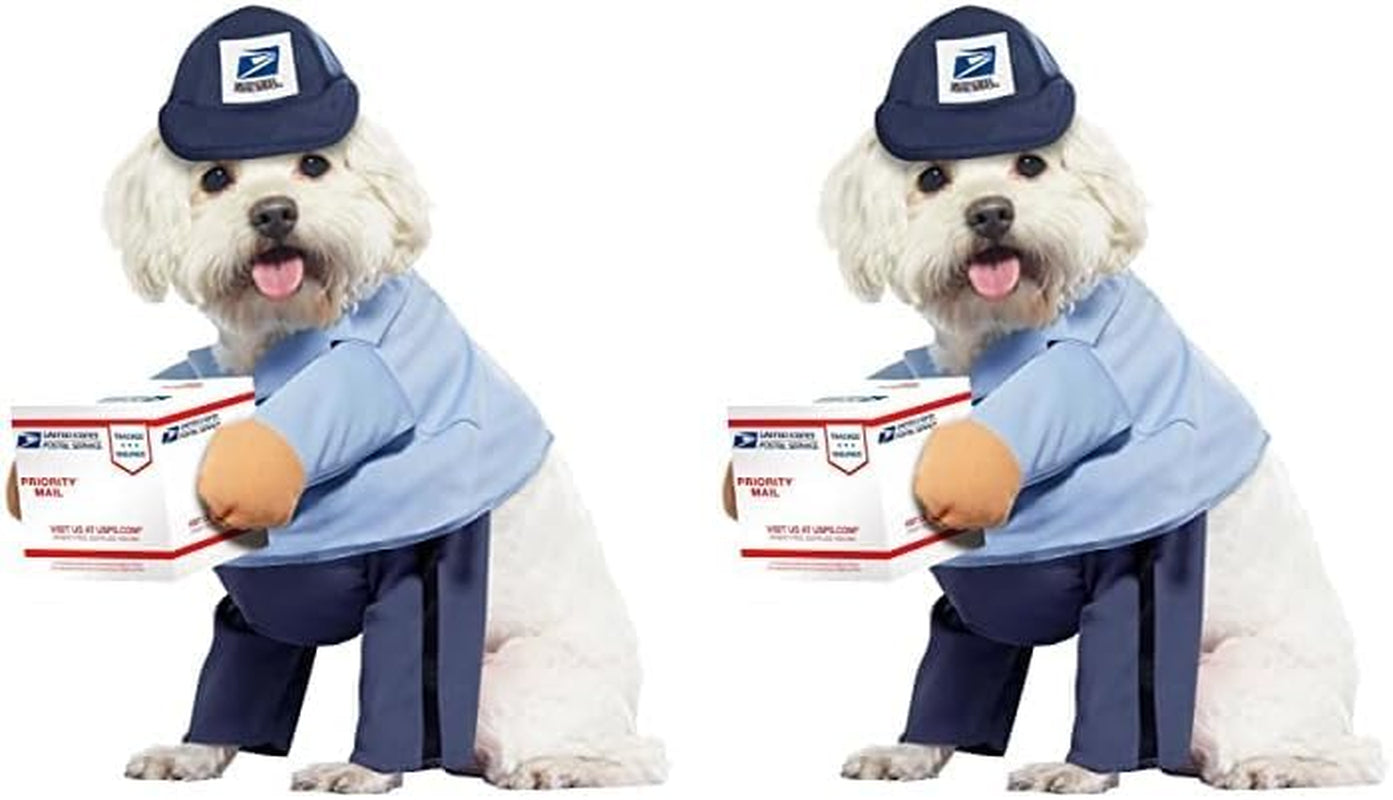 Dog Mail Carrier Costume USPS Small Blue