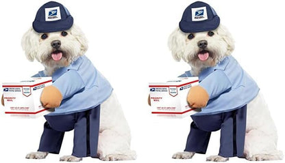 Dog Mail Carrier Costume USPS Small Blue