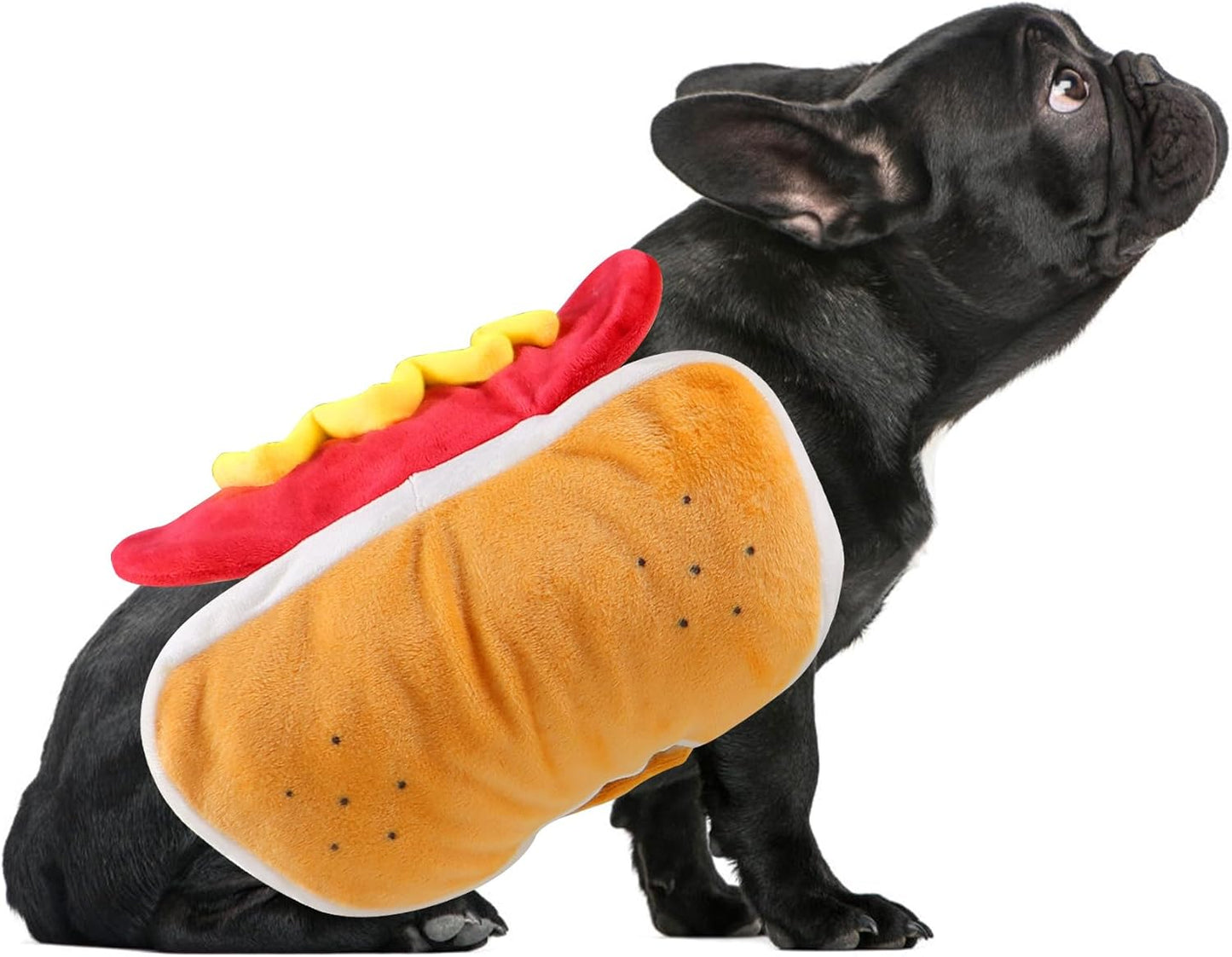 Dog Hot Dog Costume, Dog Halloween Costumes Pet Hot Dog Costume Funny Dog Costume for XS Small Medium Dogs Cats Pets (Medium)