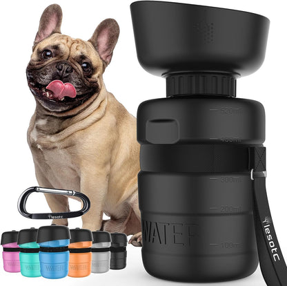 Pet Water Bottle for Dogs, Dog Water Bottle Foldable, Leak Proof, Water Dispenser, Lightweight & Convenient for Outdoor Walking, Hiking, Travel, Bpa Free