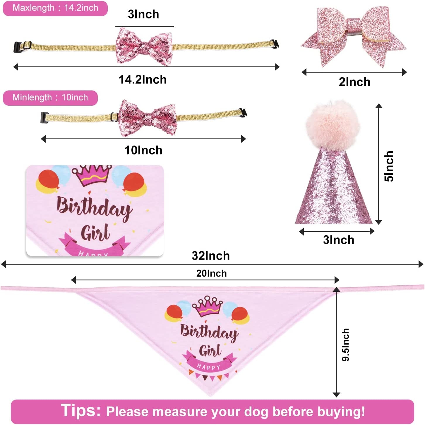 Dog Birthday Party Supplies and Decorations-Pink