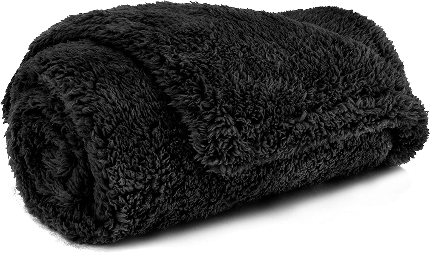 Fluffy Waterproof Dog Blanket for Small Medium Dogs, Soft Warm Pet Sherpa Throw Pee Proof Couch Cover, Reversible Cat Puppy Bed Blanket Sofa Protector, Plush Washable Pad (Taupe Camel, 24X32)