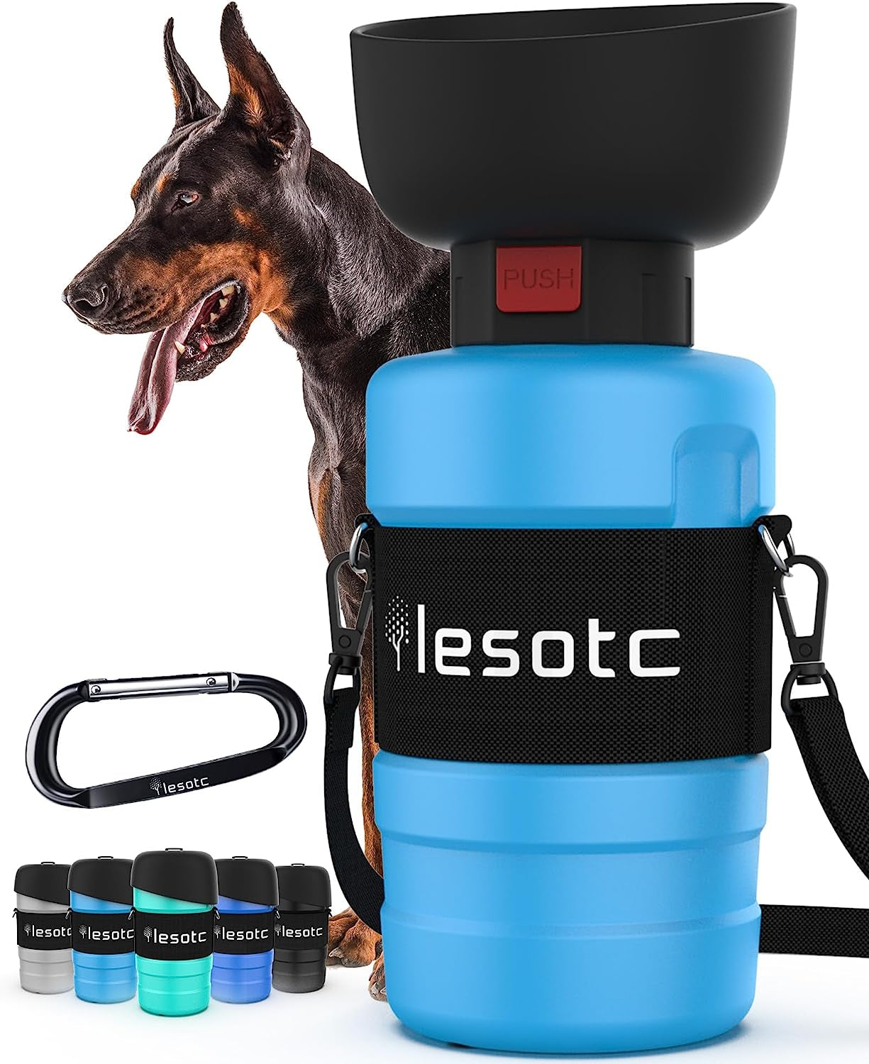 Pet Water Bottle for Dogs, Dog Water Bottle Foldable, Leak Proof, Water Dispenser, Lightweight & Convenient for Outdoor Walking, Hiking, Travel, Bpa Free