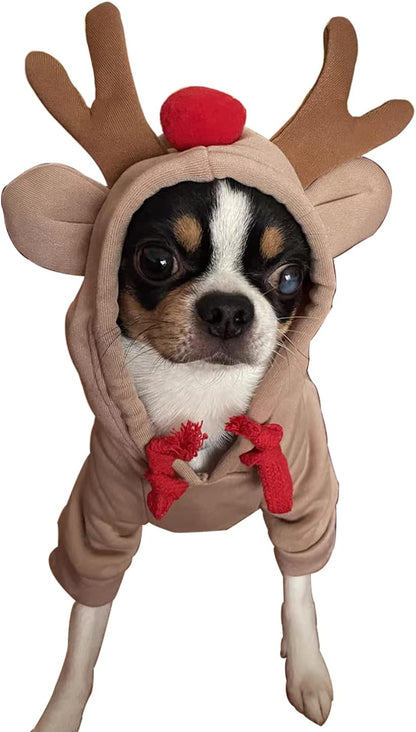 Dog Hoodie Basic Sweater Coat Cute - Frog Shape Warm Jacket Pet Cold Weather Clothes Outfit Outerwear for Cats Puppy Small Medium Dogs