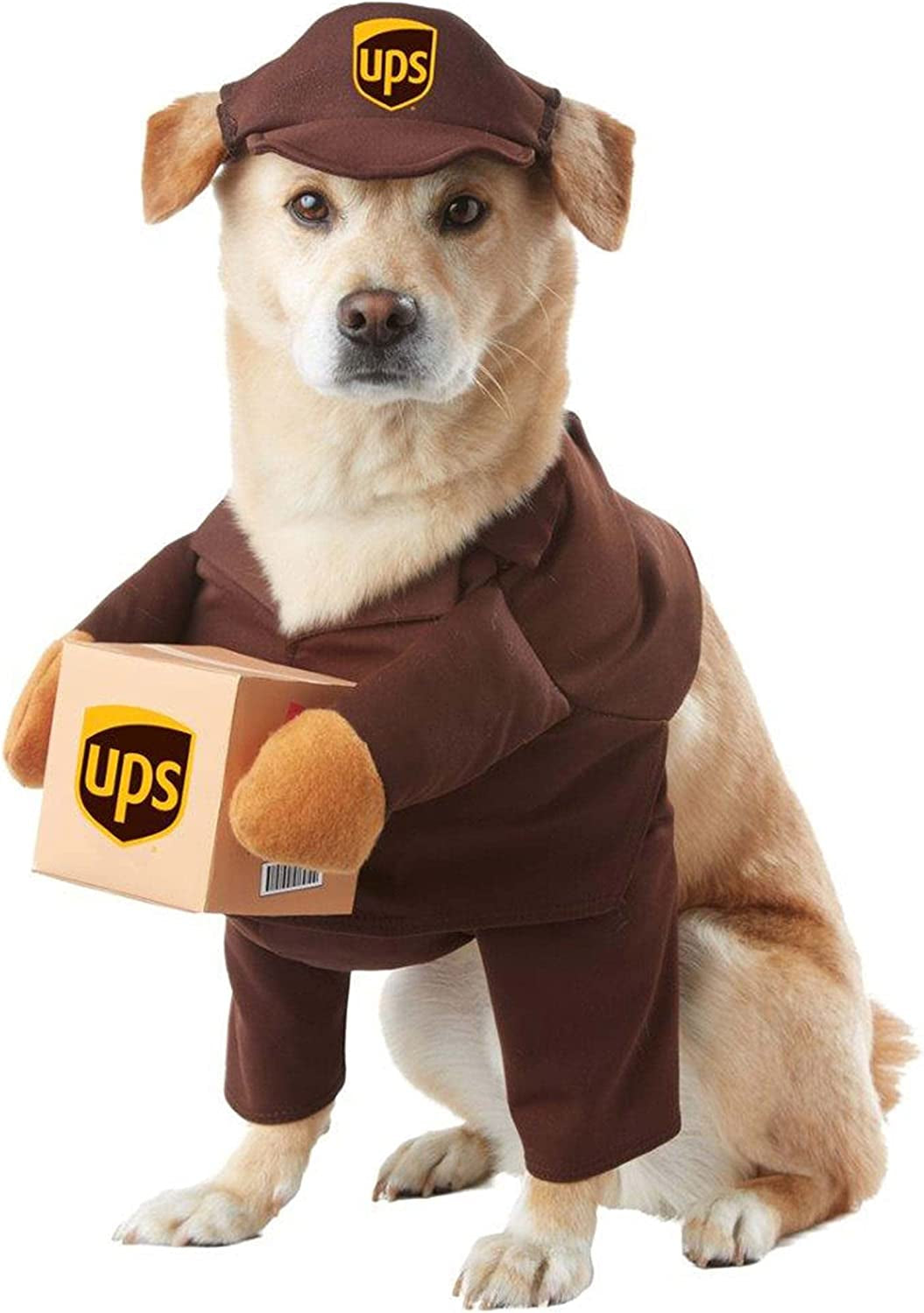 UPS Dog Costume Halloween Cat Pet Special Delivery Brown Guy