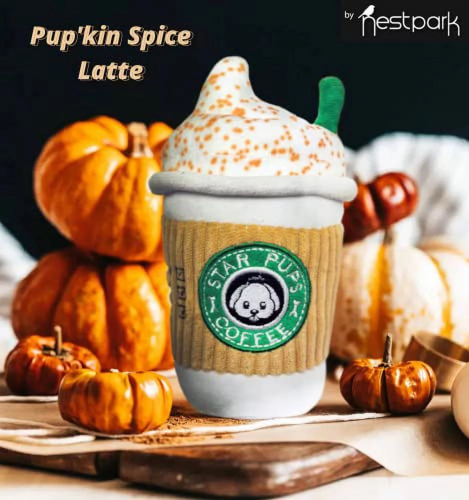 Star Pups Coffee Dog Toy Pup'Kin Spice Latte 