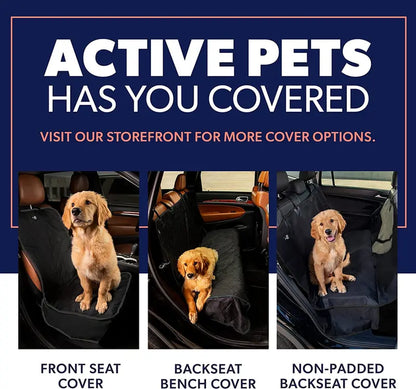 Active Pets Dog Car Seat Cover - Waterproof Pet Seat Cover for Trucks and Suvs, Nonslip and Durable