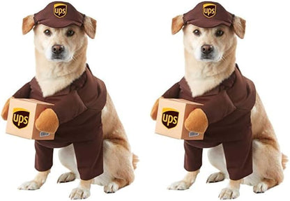 UPS Dog Costume Halloween Cat Pet Special Delivery Brown Guy