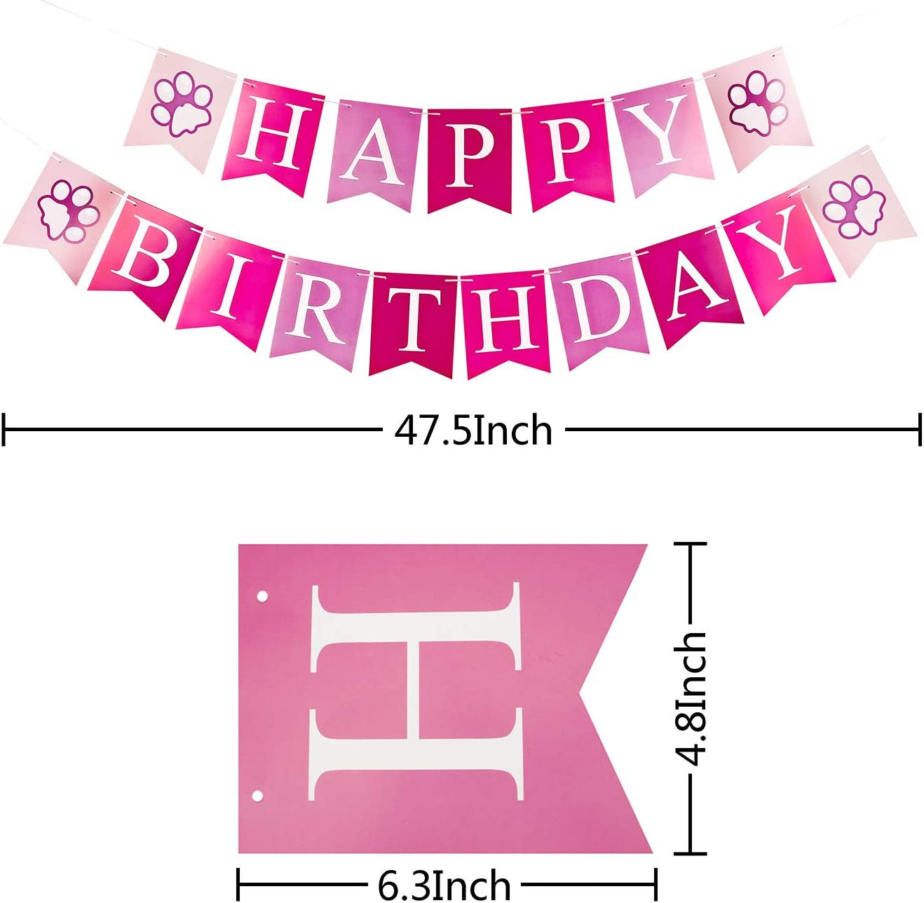 Dog Birthday Party Supplies and Decorations-Pink