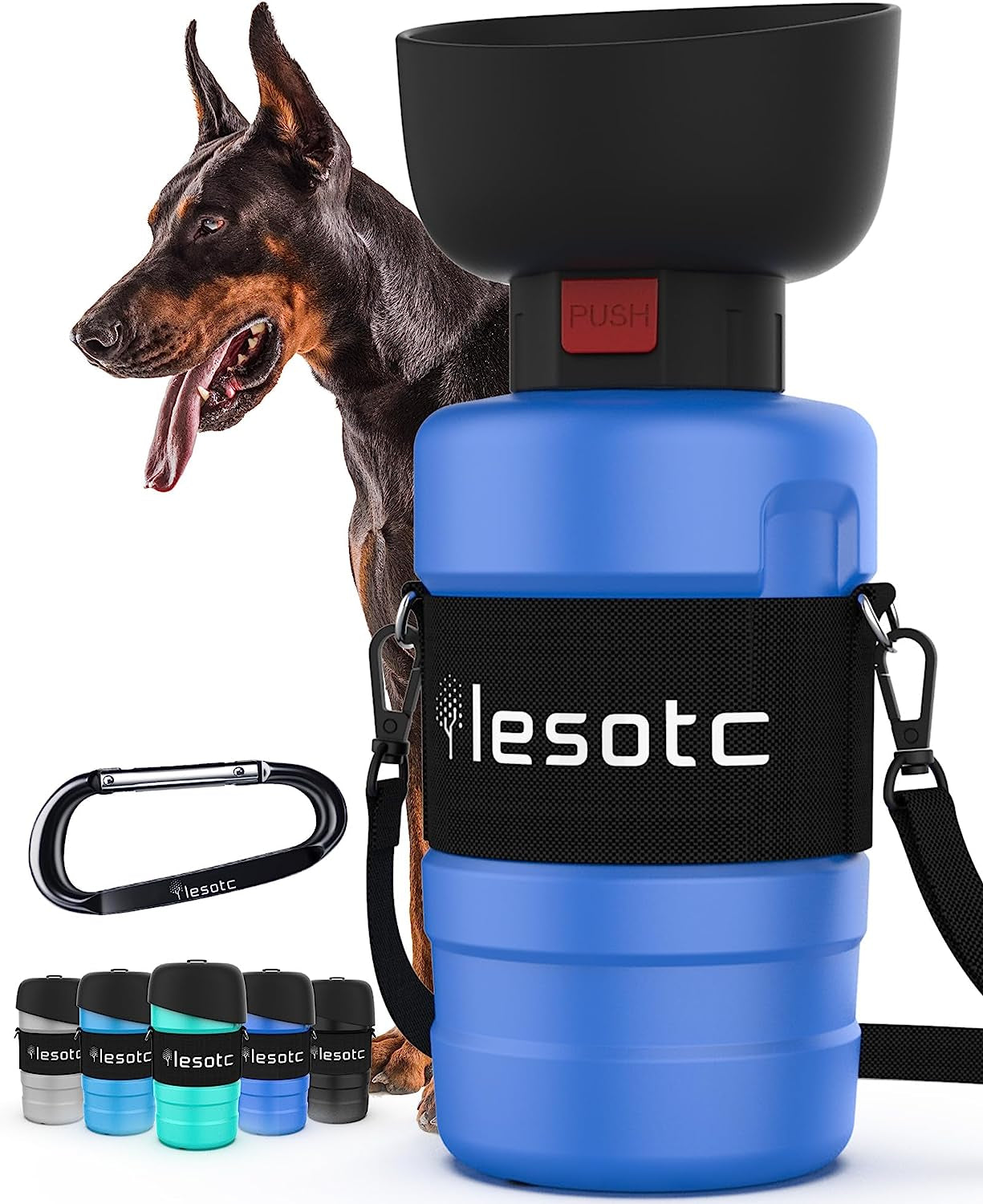 Pet Water Bottle for Dogs, Dog Water Bottle Foldable, Leak Proof, Water Dispenser, Lightweight & Convenient for Outdoor Walking, Hiking, Travel, Bpa Free