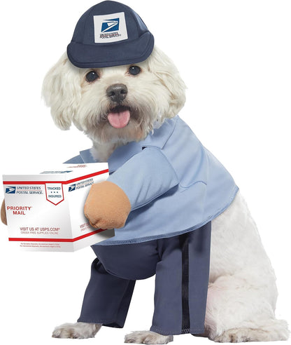 Dog Mail Carrier Costume USPS Small Blue