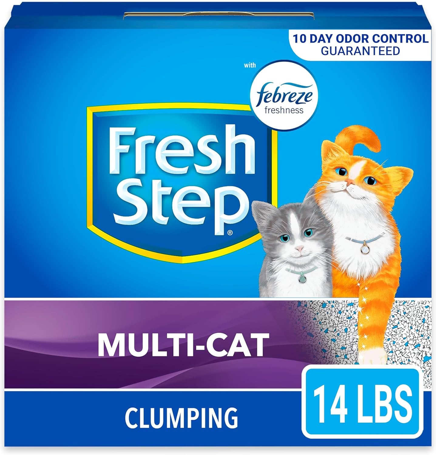 Clumping Cat Litter, Multi-Cat Odor Control, 14 Lbs