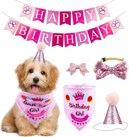 Dog Birthday Party Supplies and Decorations-Pink