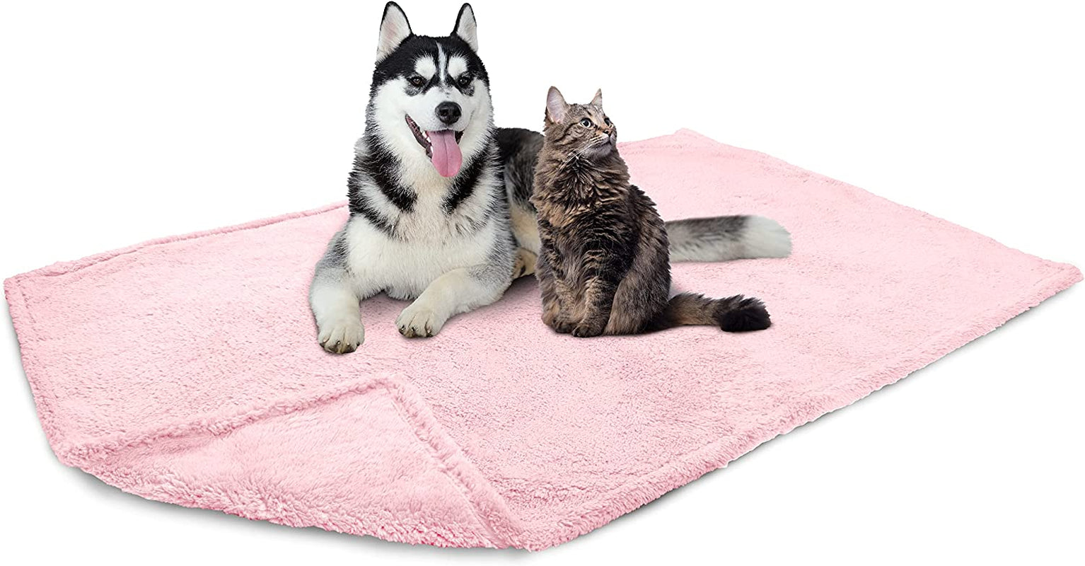 Fluffy Waterproof Dog Blanket for Small Medium Dogs, Soft Warm Pet Sherpa Throw Pee Proof Couch Cover, Reversible Cat Puppy Bed Blanket Sofa Protector, Plush Washable Pad (Taupe Camel, 24X32)