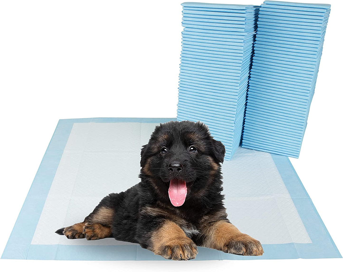 Puppy Pads Leak-Proof 50 Count 22"X 22" | Pee Pads for Dogs Quick Absorb 6-Layer- Dog Pee Pads- Dog Pads 50 Pack- Potty Pads for Dogs- Puppy Pee Pads, Pee Pad Training Pads for Dogs, Pet Pee Pads