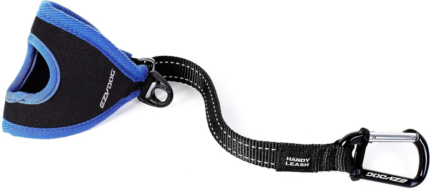 Premium Handy Dog Leash - Soft and Secure Neoprene Glove Perfect for Running or Jogging - Add to Any Existing Leash or Combine with an Extension (15”, Black)