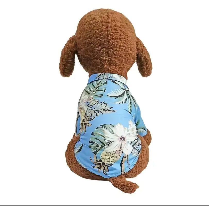 Blue Hawaiian Shirt for Dog