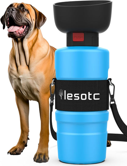 Pet Water Bottle for Dogs, Dog Water Bottle Foldable, Leak Proof, Water Dispenser, Lightweight & Convenient for Outdoor Walking, Hiking, Travel, Bpa Free